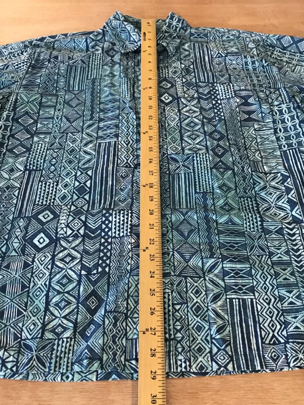 Cooke Street Hawaiian Shirt Men L Black Geometric Tribal Button Up Pocket 19355 - Picture 5 of 11